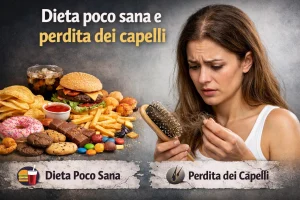 Dieta Scorretta e Perdita dei Capelli