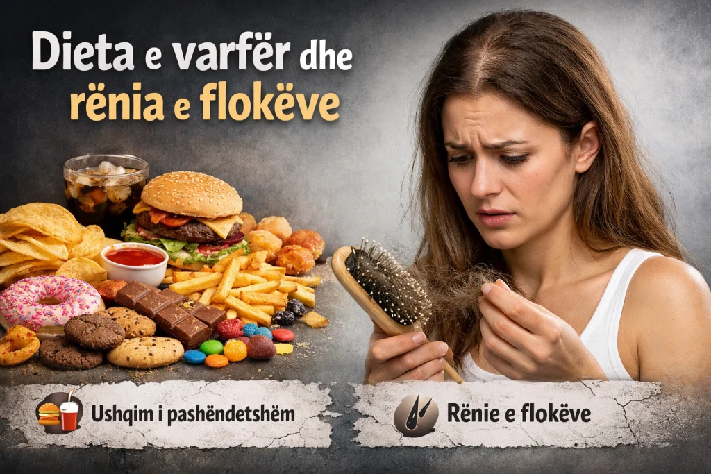 Dieta e varfer dhe rënia e flokëve